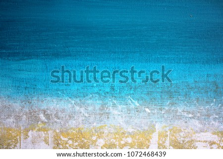 Abstract Painted Background, hand painted art Seascape