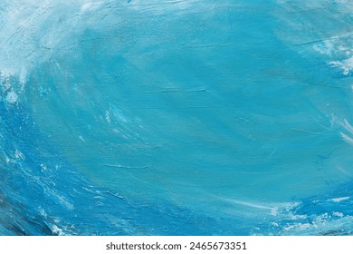 Abstract painting, blue pastel colors and brush stroke details - Powered by Shutterstock