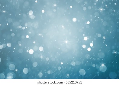 abstract particle with blue background 