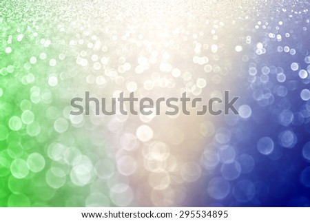Abstract patriotic green yellow and blue glitter sparkle background. Brazilian flag. Brazil Independence Day. Brasil.