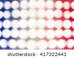 Abstract patriotic red white and blue bokeh lights background
