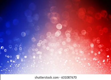 Abstract patriotic red white and blue glitter sparkle explosion background for celebrations, voting, July fireworks, memorials, labor day and elections - Shutterstock ID 631087670