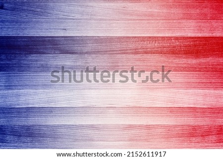 Abstract patriotic red white blue wood background, July 4th 14 texture, president election vote, memorial France flag party invite, USA American fourth 4 sale poster, veteran labor day pattern design