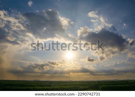 Abstract and pattern of cloud sky background, Pattern of colorful cloud and sky sunset or sunrise: Dramatic sunset in twilight, Beautyful of sky