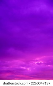Abstract and pattern of cloud sky, Velvet violet, Velvet Purple, Trend color of the year background, Pattern of colorful cloud and sky sunset or sunrise: Dramatic sunset in twilight, Beautyful of sky