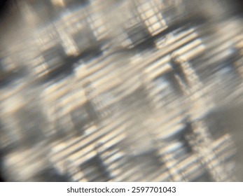 Abstract pattern created by viewing a windows in a historic building through prismatic glass