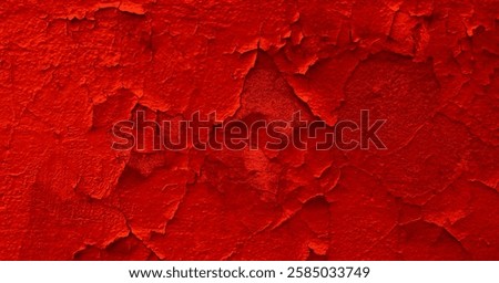 Abstract pattern of fiery cracks on surface. Textured photo for infernal background 

