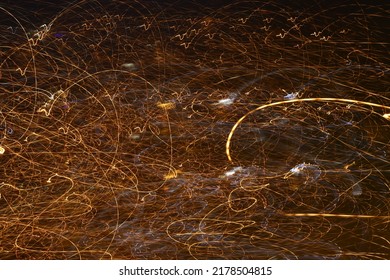 Abstract Pattern With A Long Shutter Speed Of The Camera