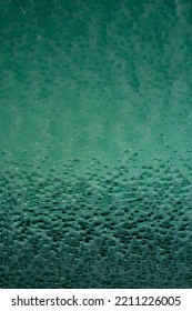 Abstract Pattern On Green Glass, Texture Photography