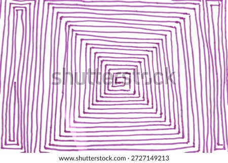 An abstract pattern that can be classified as op art. The lines create the illusion of depth or movement. The pattern consists of concentric purple squares.