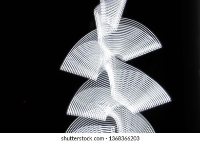 Abstract pattern with white light lines. freezelight