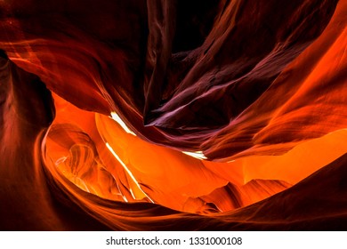 Abstract Perspective Of Antelope Canyon