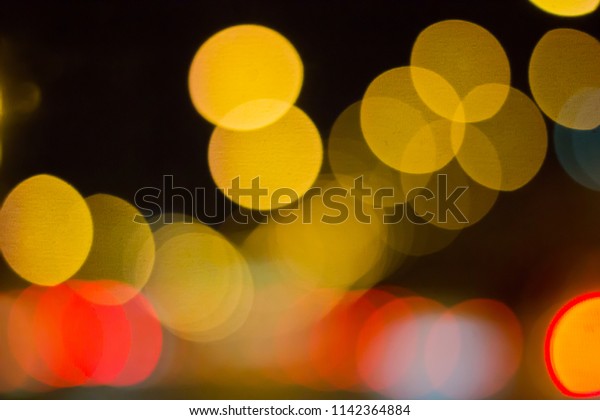 Abstract photo blurred of\
traffic jams.