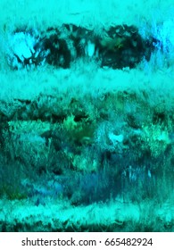 Abstract Photo Of Water Dripping Down On A Glass Wall.