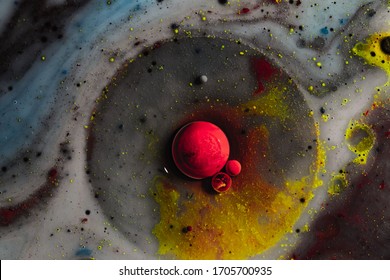 Abstract Photography Of Bubbles. Macro World. Creative Art Photography.