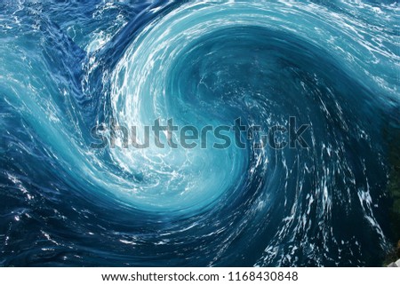Abstract photography with ,wave effect, art  digital, abstract, yin yang symbol,