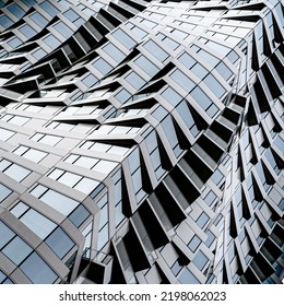 Abstract picture of a twisted building