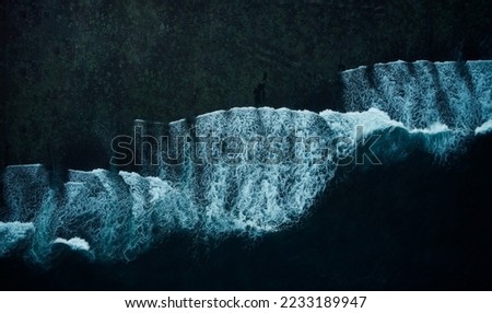 abstract pictures of the sea seen from above 