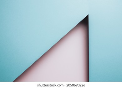 Abstract pink and blue color paper geometry composition background, minimalist shadows, copy space. Minimal geometric shapes. Colorful background concept, transgender flag - Shutterstock ID 2050690226