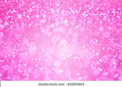 Abstract Pink Glitter Sparkle Background Or Confetti Party Invitation