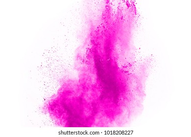 Abstract Pink Powder Splatted Backgroundfreeze Motion Stock Photo ...