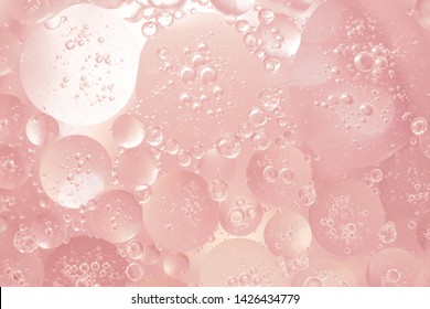 Abstract Pink Water Bubbles Background