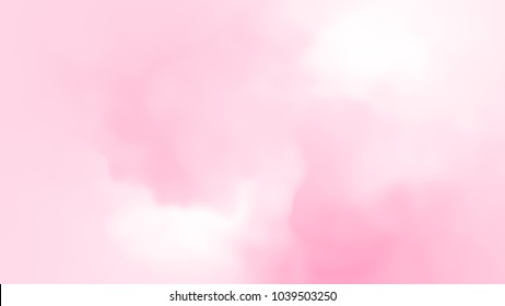 Abstract pink white soft cloud background in pastel colorful gradient.