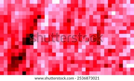 Abstract pixelated pattern in shades of red and pink. Minimalist digital art with a focus on texture and form.