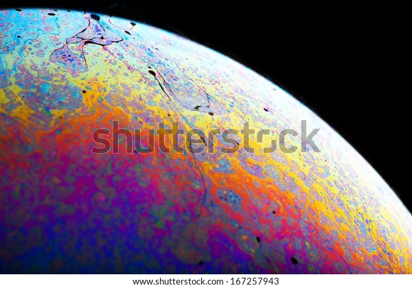 Abstract planet,
colorful background close
up