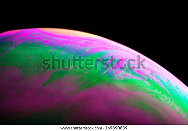 Abstract planet,
colorful background close
up
