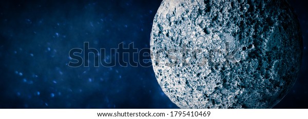Abstract planet or meteorite\
surface with uneven relief. Asteroid or moon background\
imitation.