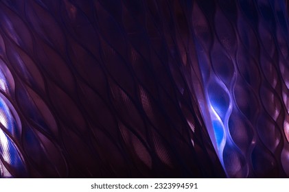 abstract plastic shape with lights and shadows