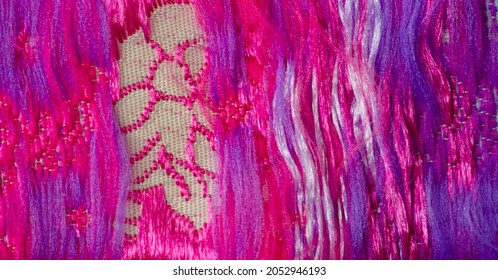 Abstract plexus of threads of different bright colors. existing in thought or as an idea but not having a physical or concrete existence.
