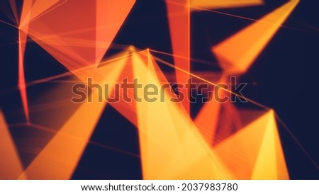 Abstract polygonal background. Modern background with polygonal plexus shape