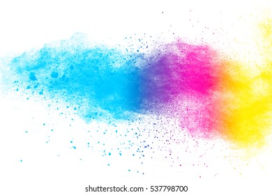 abstract powder splatted background,Freeze motion of color powder exploding/throwing color powder, multicolor glitter texture - Shutterstock ID 537798700