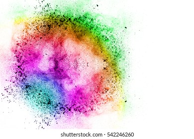 Abstract Rainbow Color Splash On Png Stock Vector (Royalty Free) 1654512652