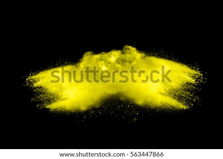 abstract powder splatted on black background,Freeze motion of color powder exploding/throwing color powder, multicolored glitter texture.