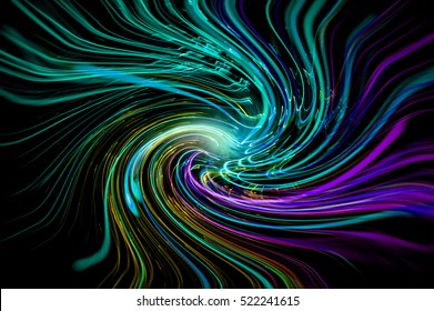 Abstract Psychedelic Multicolored Background