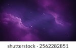 Abstract Purple Cosmic Nebula Background