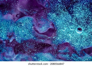 Abstract purple liquid background, paint splash, swirl pattern and water drops, beauty gel and cosmetic texture, contemporary magic art and science as luxury flatlay design.
