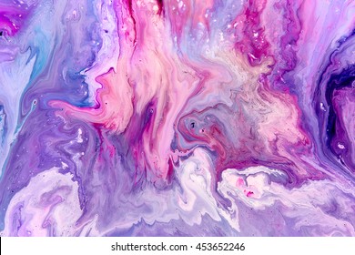 Abstract purple paint background. Acrylic texture with marble pattern - Shutterstock ID 453652246