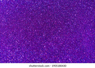 Abstract Purple And Pink Glitter Lights Background. Circle Blurred Bokeh. Romantic Backdrop For Valentines Day, Womens Day, Holiday Or Event