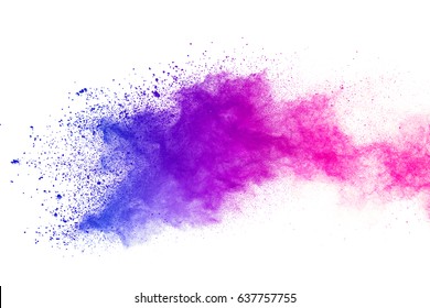 Abstract Purple Powder Splatted Background Colorful Stock Photo ...