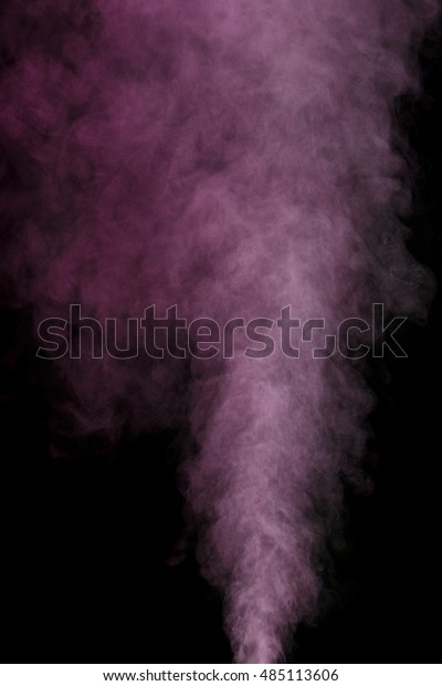 Abstract\
purple water vapor on a black background. Texture. Design elements.\
Abstract art. Steam the humidifier. Macro\
shot.