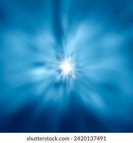 Abstract radial background, Blue Rays Zoom in Motion Effect, Light Color Trails