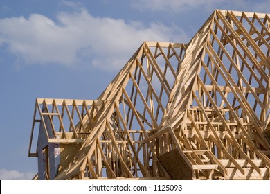 abstract rafters - Shutterstock ID 1125093