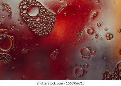 Abstract Red Background, Science Theme, Abstract Biology Or Chemistry Background