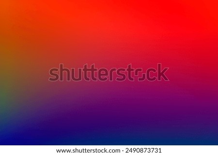 ABSTRACT RED BLUE GRADIENT BACKGROUND, VIVID COLORS PATTERN, BLANK DESIGN FOR DIGITAL GRAPHIC