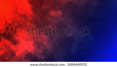 Abstract Red Blue Smoke Cloud Texture Background Digital Art Design
