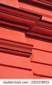 Abstract Red Building On The Seafront At Margate, Kent